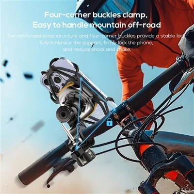 MEMO GW05 Suport universal pentru telefon, reglabil, răcitor pentru telefon, scuter, bicicletă, motocicletă, telefon mobil